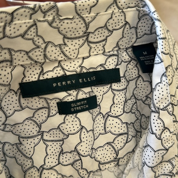 Perry Ellis slim fit medium dress button up long sleeve shirts - Picture 4 of 4